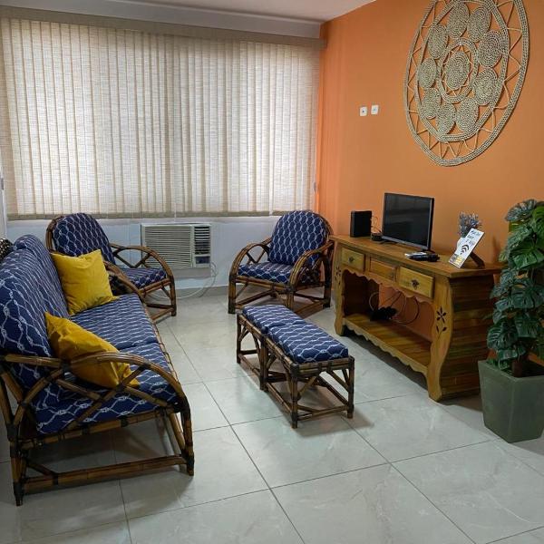 Apartamento Guarujá Enseada Caravela - próximo da praia - com ar condicionado e vaga para carro - Foto 2