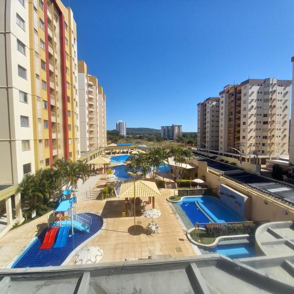 Resid. Prive das Thermas 1 com 7 piscinas e toboágua acquaalegria infantil - localizado próx. Walter Park