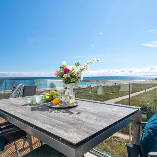 BeachViewThree- 3 OG, barrierearm, Meerblick, Balkon, Kamin, Sauna, hotel Olpenitzben