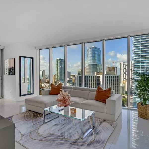 icon Brickell 2 bed 2bath at W residence, khách sạn ở Miami