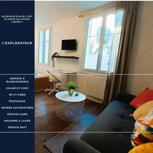 L'Explorateur - Gare - Cozy - Wifi - TV, hotel in Tours