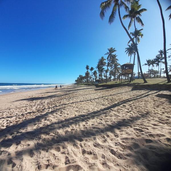 Pé na areia