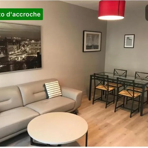 Luxueux pavillon grande suites familiales 4 Pax avec grand jardin et balcon – hotel w mieście Bagneux