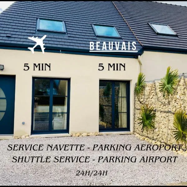 Kay DouDou 60m2 - 5 min Aéroport - Navette - Parking, hotel v destinaci Bonlier