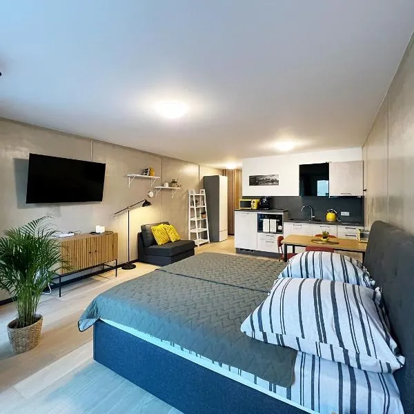 bonquartier Design Apartment mit Balkon, Parkplatz, hotel em Wachtberg