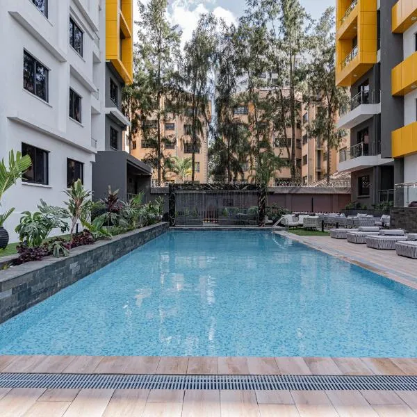 Wilma Towers Studio 11th floor One Bedroom Apartment, Swimming pool, gym, Sauna,Steam Room workspace ,Wonderiss Homes Kilimani Living, hotel v destinaci Nairobi