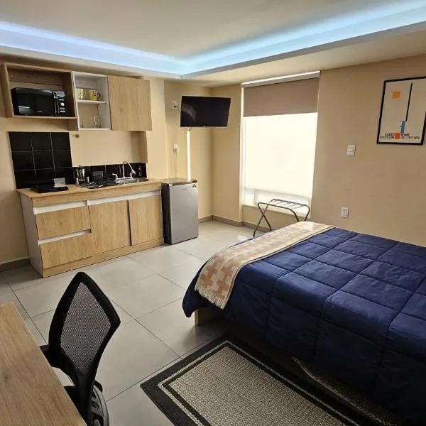 PLAZA ACEQUIA SUITES para 1 a 4 personas ESPECIALISTAS CORTAS MEDIANAS Y LARGAS ESTANCIAS en IZCALLI TEPOTZOTLAN perfectas para Familias, Turistas, Contratistas, Estudiantes, Empresas y Ejecutivos 5 min Izcalli 15 min Esmeralda 20 min Satélite 25 min AIFA, hotel in Cuautitlán Izcalli