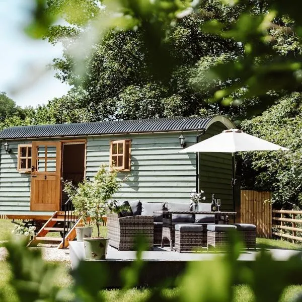 Shepherd's Hut at Lythwood, Near Shrewsbury، فندق في Baystonhill