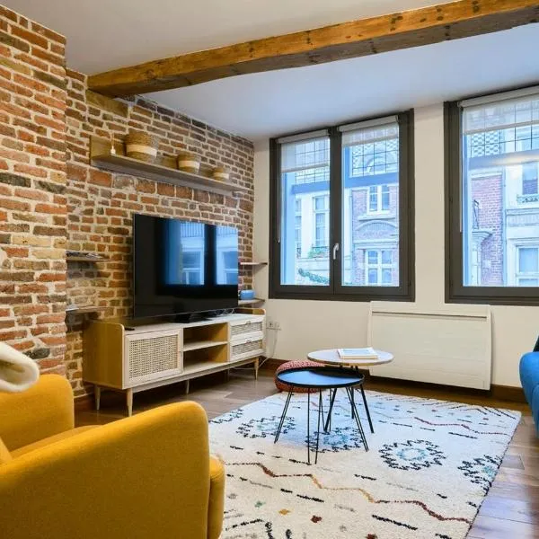 Duplex Rue Royale, rooftop, balnéo spa, hotel em Lille