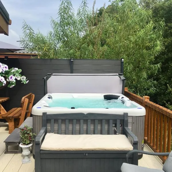 Logi-Bear Lodge with Hot Tub, hotel v destinaci Felton