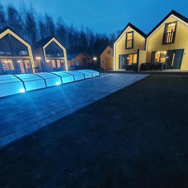 VIP Double House przy Suntago ,Grabska Osada Apartamenty, hotel in Grabce-Towarzystwo