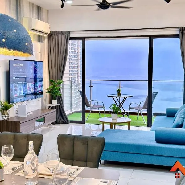 Full Sea View Country Garden Danga Bay 11-13pax, hotel in Johor Bahru