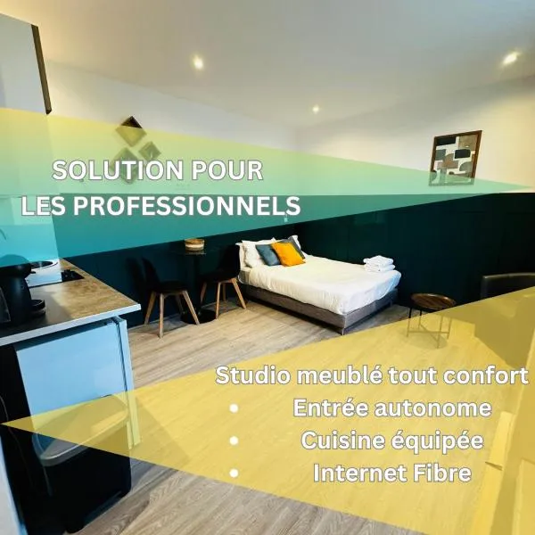 BtoBed - Location Professionnelle - 2 Studios Confort - Proche Parc des Expos et Stade de France, hotel in Le Bourget