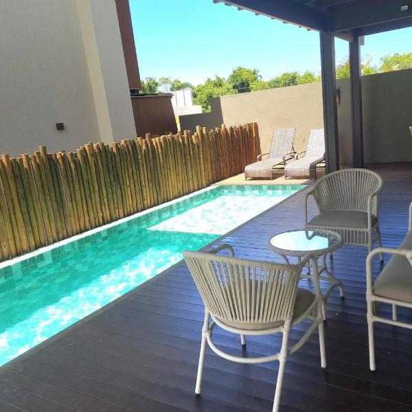 Charme da Lagoa Aruá, piscina e churrasqueira privativas