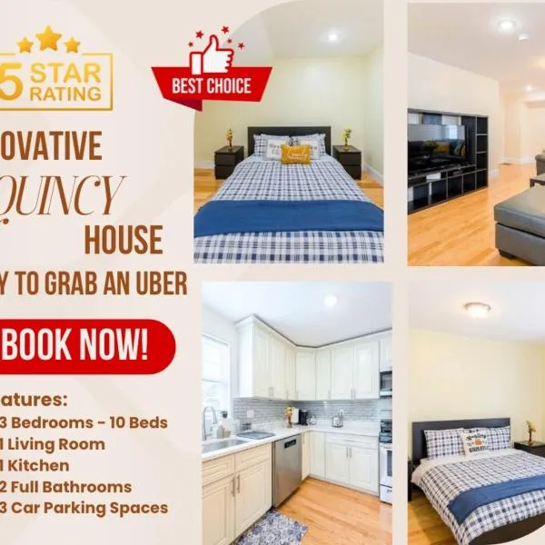 37 - 3BR Quincy - Cozy Townhouse near Adams Park, hotel in Quincy