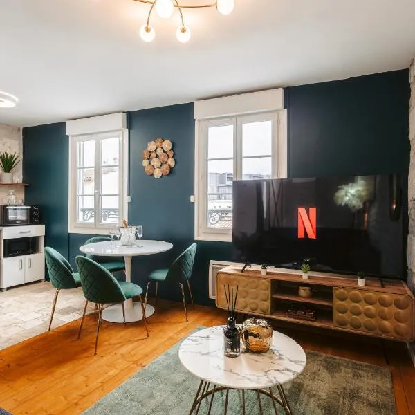Gatsby - Élégant, Central, Fibre, Tv 4K, Netflix, Literie Confortable, hotel en La Rochelle
