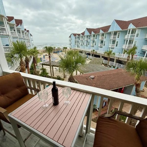 Seascape 2202 The Seashell Pearl Beachfront Condo Gulf Views Pool Hottubs Netflx، فندق في جالفيستون