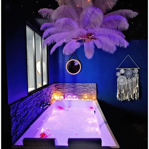 La Suite 7ième ciel étoilé, SPA XXL, Lit sous les étoiles, 5 min centre, hotel v destinaci Bourgoin