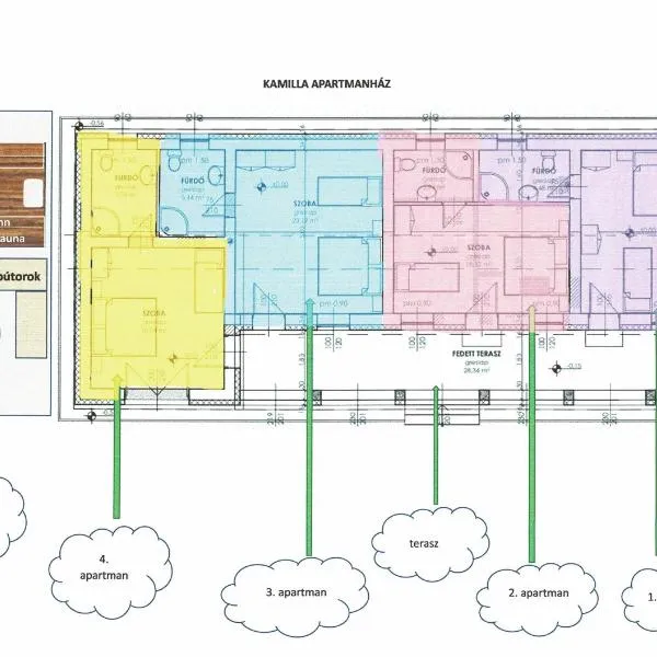 Kamilla Apartmanház Somogyudvarhely OLYANMINTOTTHONCSAKMÉGJOBB, hotel v destinaci Somogyudvarhely