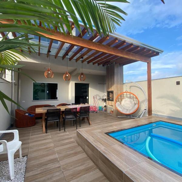 Casa com piscina aquecida a 300m da praia - Foto 4
