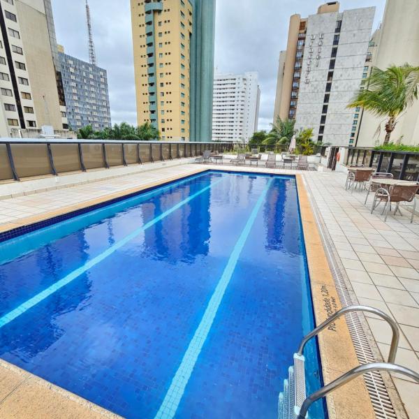 FLAT COMFORT SUITES BRASÍLIA, AO LADO DA ESPLANADA DOS MINISTÉRIOS E DO ESTÁDIO MANÉ GARRINCHA, PISCINA, SAUNA, ACADEMIA, WI-FI, TV A CABO By REI DOS FLATS - Foto 4