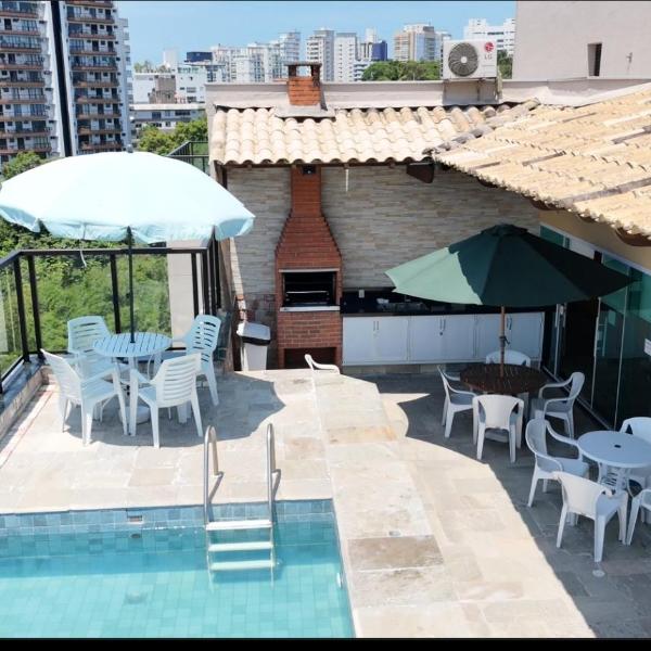 Cobertura Luxuosa, pe na areia - Exclusividade na Praia do Tombo, Guarujá, a Mais Premiada com Bandeira Azul no Brasil - Foto 2