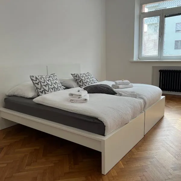 Soukromý pokoj v třípokojovém bytě - Private room in three room flat、ブルノのホテル