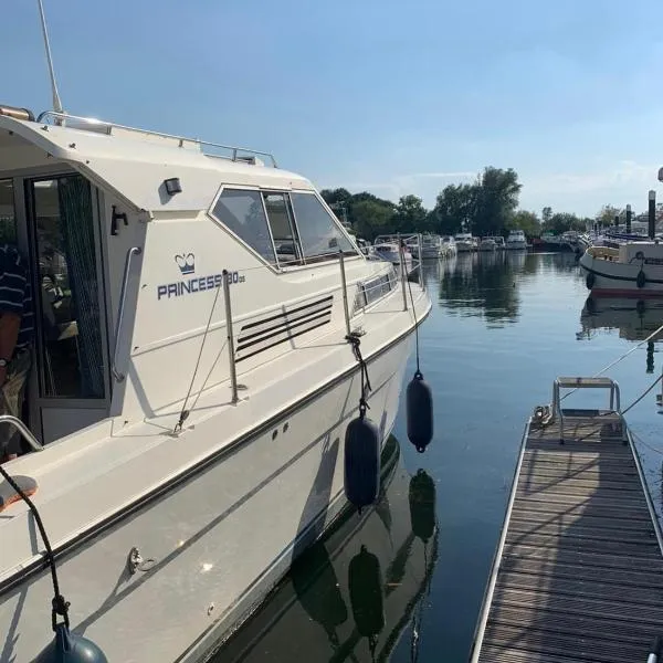 The River Thames - Surrey Boat, hotel v destinaci Thorpe