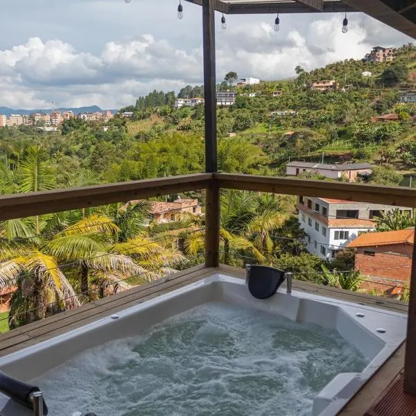 EDYMA Cabaña con JACUZZI, hotel v destinaci Guatapé