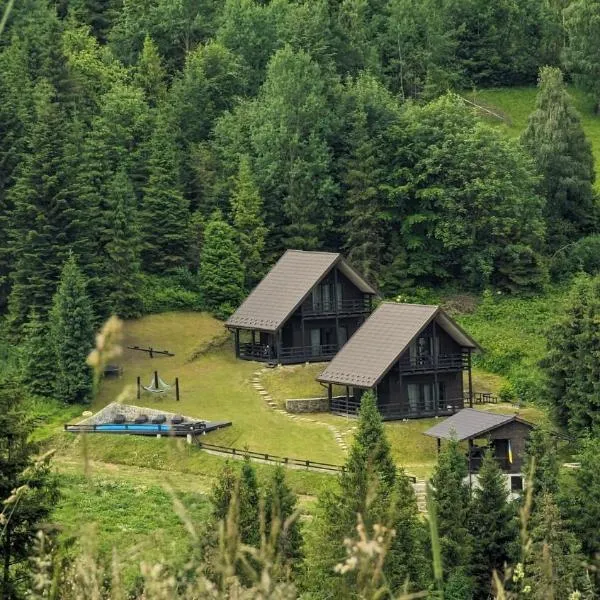 Cottages Shepit Lisu, hotel in Rosokhach