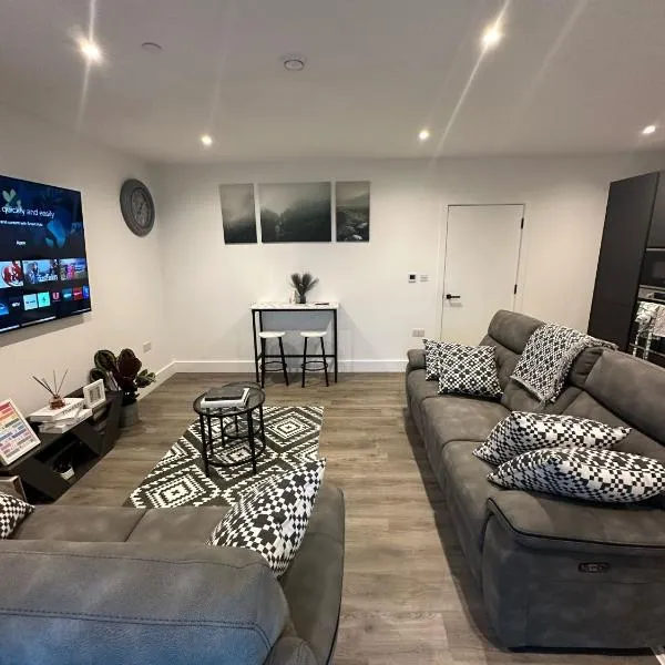 Panoramic Private Room and Bathroom in a Modern Apartment、クロイドンのホテル