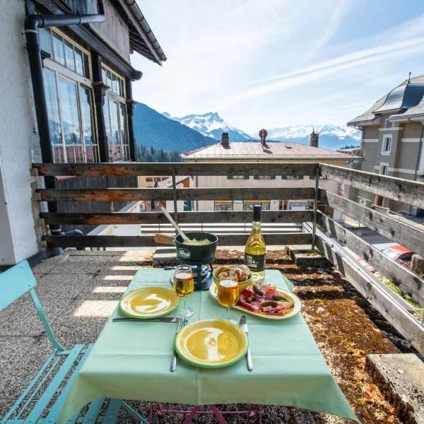 Cosy et calme au coeur de leysin, hotel u gradu Lezen