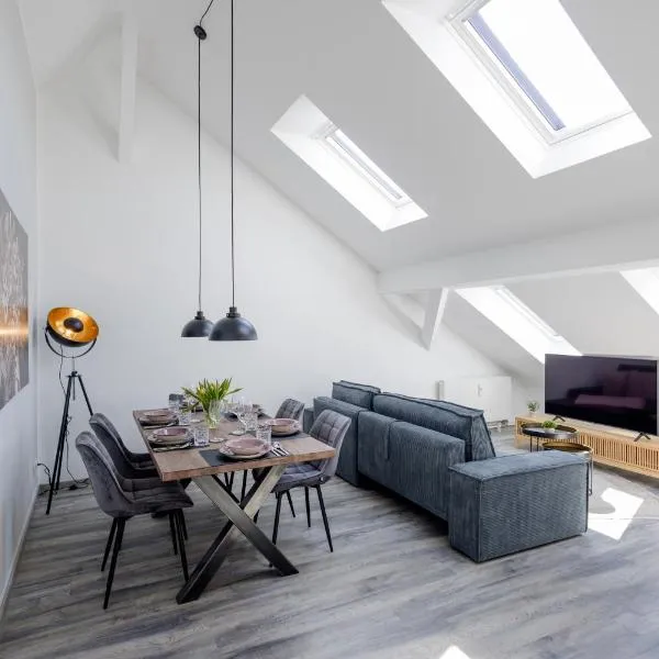 UNiQE I 100qm I 2 Schlafzimmer I Nähe Messe, Hotel in Haar