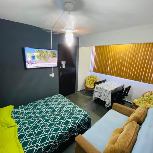Apt 1000 metros da praia do trevo
