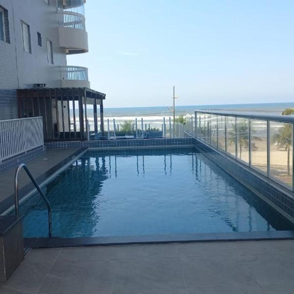 Vila Caiçara Apto à beira mar! Novinho - Foto 4