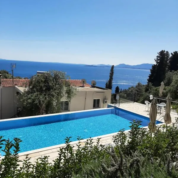 Apartment Zeus 2-with private pool and sea view, hotel v destinaci Nisakion