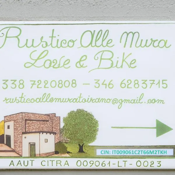 RUSTICO ALLE MURA Love & Bike, hotel v destinácii Toirano