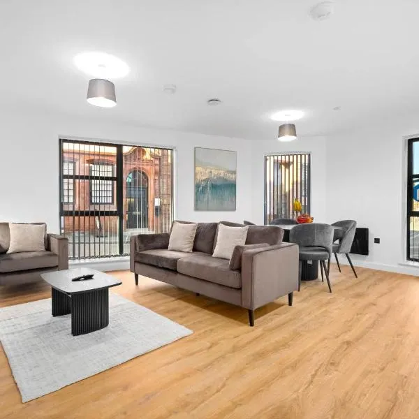 Stylish New 2-Bed Apartment in JQ, hotel v Birminghamu