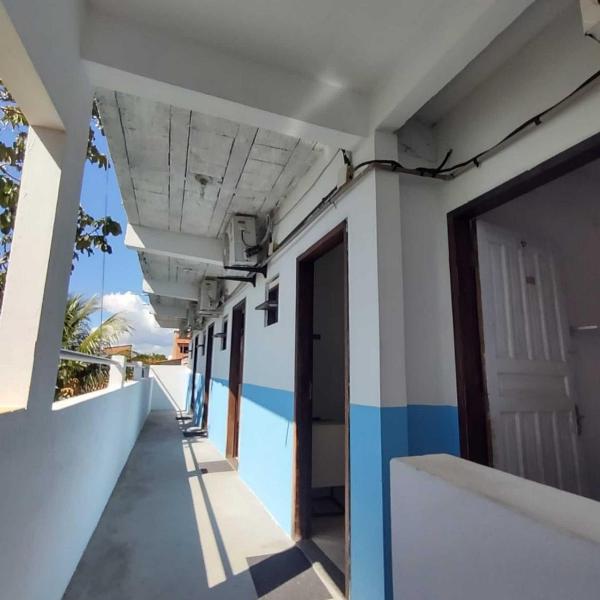 Quarto1 triplo Pousada piscina Praia de Cabuçu BA