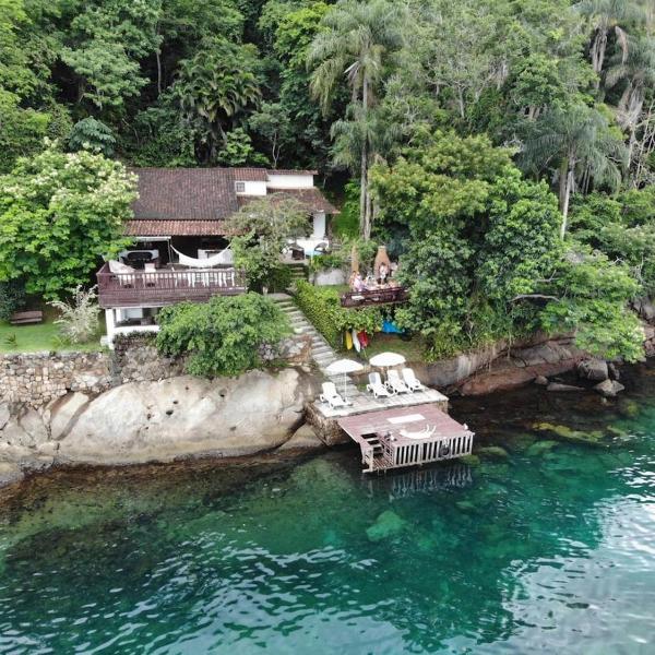 Linda e espetacular Casa Frente ao Mar-Praia da Aripeba-Ilha Grande