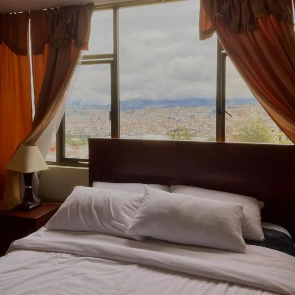Cómodo apartamento con aire puro y vista panorámica ideal para turistas, hotel v destinaci Ambato