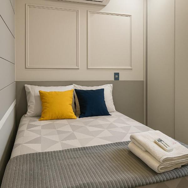 Apartamento de Luxo com Suíte, Academia, Piscina e Mercado