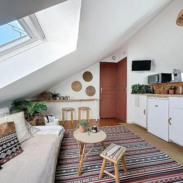 Le cosy marnais, centre ville, vue cathédrale, ξενοδοχείο σε Ρενς