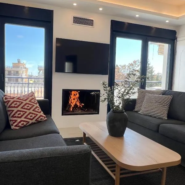Maisonette with Stunning Terrace & Private Garage - By Solstad, hotel v destinaci Kavala