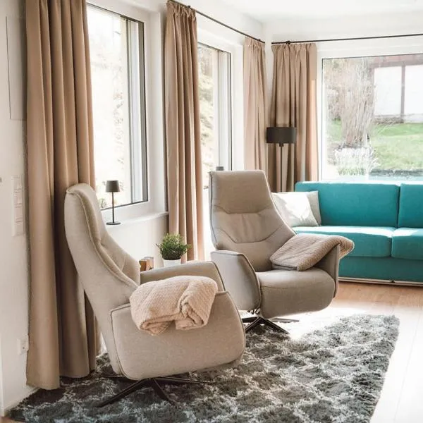 Gemütliches Ferienhaus "Glück" mit Gartensauna - Ideal für Familien & Paare, hotel v destinaci Ziegenrück