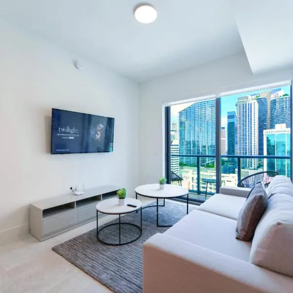 Central Brickell Condo Walk to Shops & Dining, hotell Miamis
