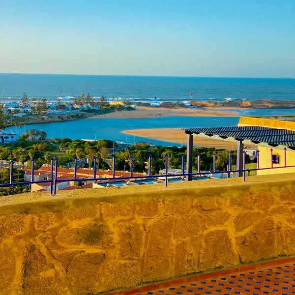 La terasse vue sur mer pour les familles, hotel v destinaci Oualidia