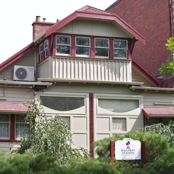 Ballarat Station Apartments Queen Studio With Spa, hotel in Ballarat
