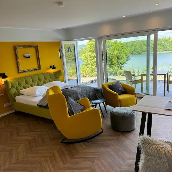 #7 Ommi Kese Soling See-Suite Sauna und Terrasse, hotel in Olpe