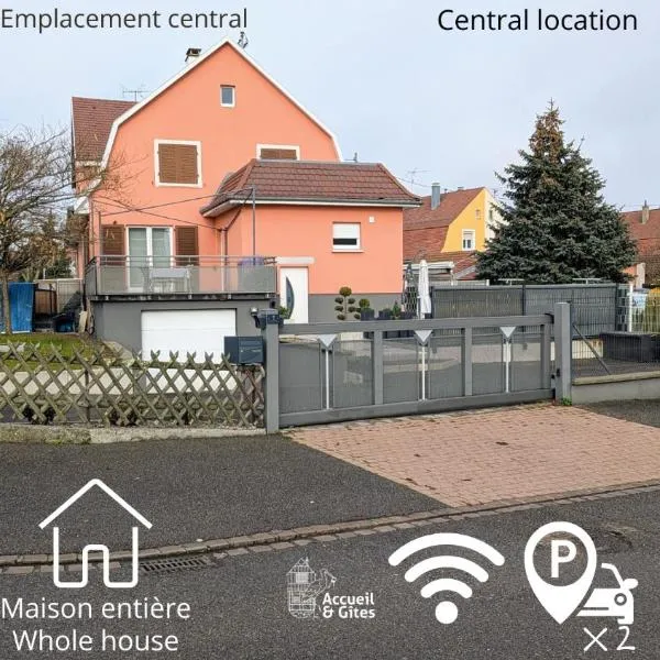 Christmas in Alsace 78m² house Near Colmar, hotel in Bollwiller